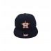 NEW ERA 9Fifty MLB Houston Astros Baycik Navy Orange Snapback Cap Adult  Hat  eb-94378469